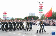 白俄罗斯解放80周年庆典：中国 人民解放军仪仗司礼大队荣耀亮相