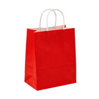 25 年工廠(chǎng) 白牛皮紙禮品包裝紙袋 通用手提袋手腕袋 定制印刷紙袋