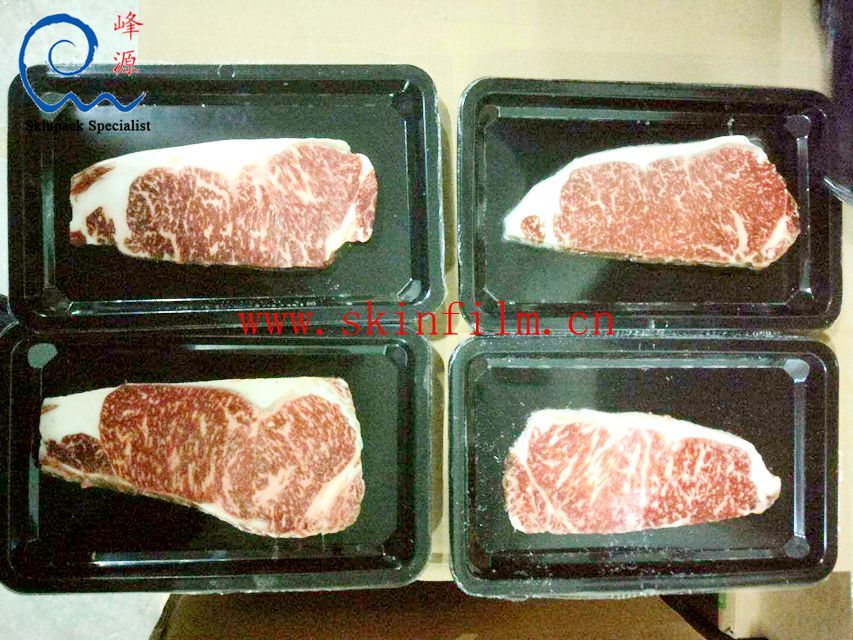 峰源高透明高延伸率牛肉贴体包装膜,牛肉真空贴体包装膜,牛排贴体包装