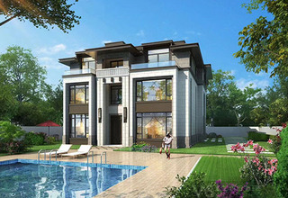 深圳现浇罗马柱安装厂家，这样的欧式别墅罗马柱深受人们喜爱