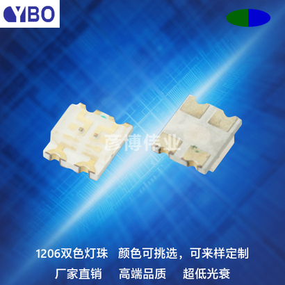 1206双色LED系列蓝绿光