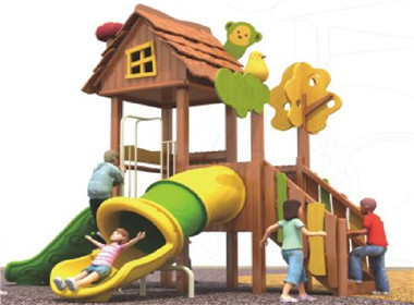 木質兒童滑梯8302