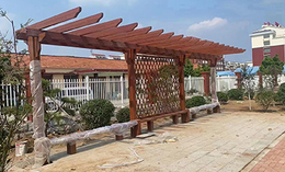 防腐木六角凉亭 防腐木亭子