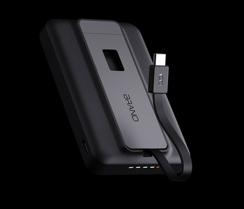 磁吸支架自带线移动电源