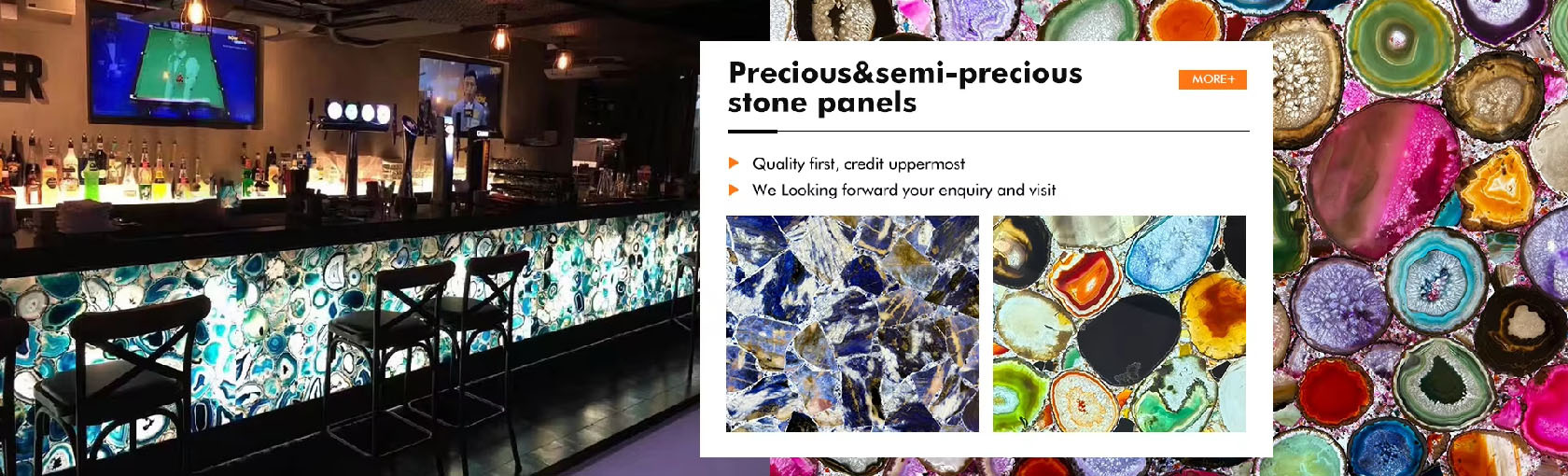 Precious&semi-preciousstone panels