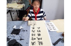 合肥少儿毛笔书法培训哪家好？东明书院橡树湾教学点学员（孩子）作品