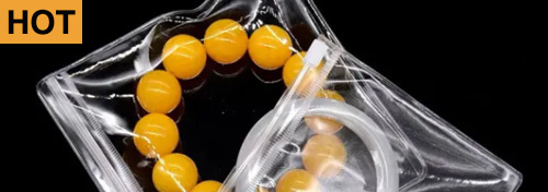 Transparent PVC Jewelry Zipper Bag