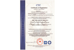 ISO9001 quality management system certificate English 1m