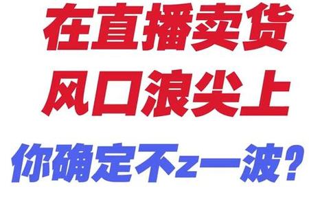 在直播卖货分口浪尖上  你确定不赚一波？