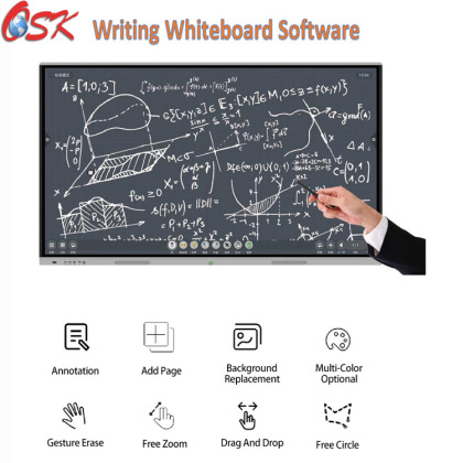 OSK HY-8605 86 inch Interactive Flat Panel Intelligent Boards Device for Meeting and Teaching Smart Digital Whiteboard Display