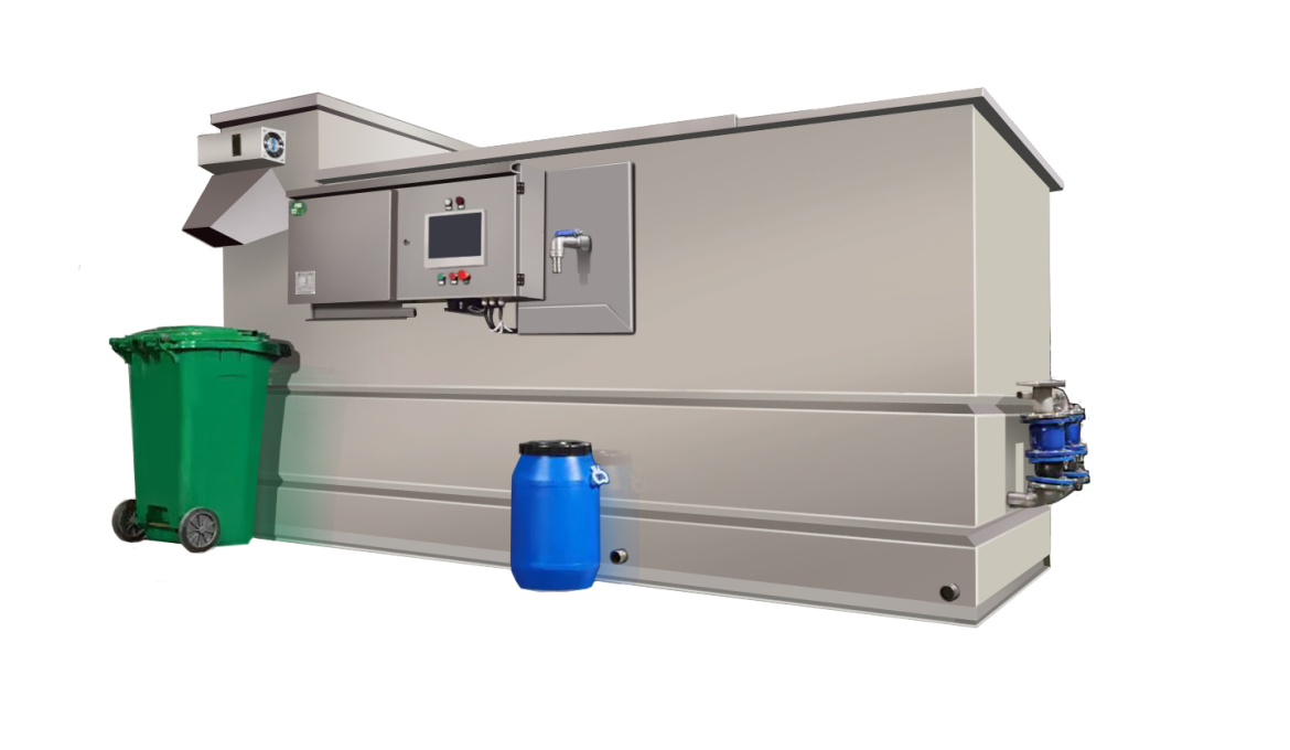 PLC遠程控制一體化餐飲油水分離器 餐飲全自動隔油提升設備