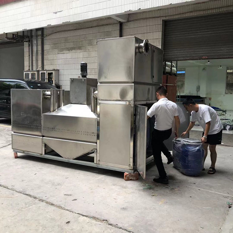 佛山商用餐饮油水分离器厂家 饭店厨房隔油提升一体化设备